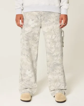 Vaqueros superholgados de camuflaje