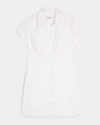 Vestido camisero de manga corta