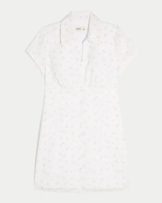 Vestido camisero de manga corta