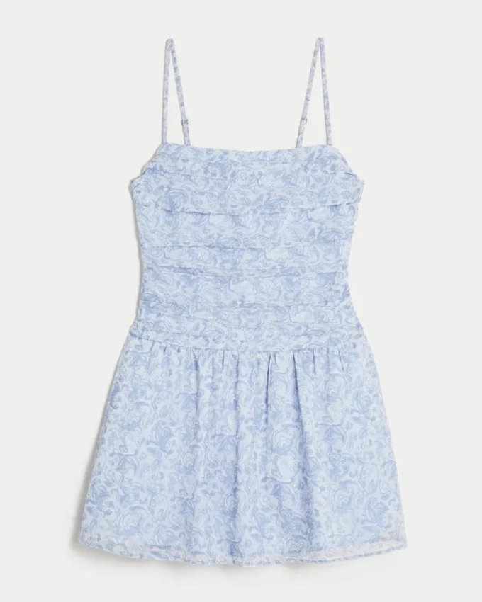 Vestido falda pantalón de gasa