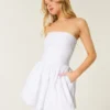 Vestido falda pantalón fruncido