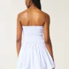 Vestido falda pantalón fruncido