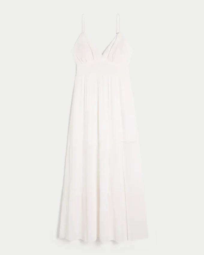 Vestido largo bordado