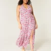 Vestido largo con cuello halter