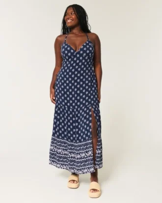 Vestido largo con espalda abierta