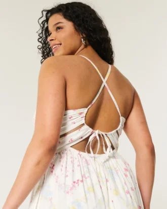 Vestido largo con espalda abierta