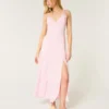 Vestido largo con espalda abierta