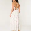 Vestido largo con espalda abierta