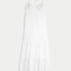 Vestido largo con espalda abierta
