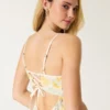 Vestido midi con espalda abierta y mezcla de lino